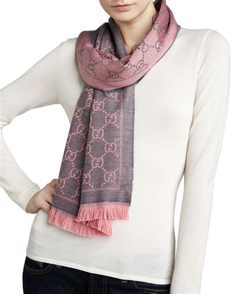 gucci pink shawl|gucci scarf for women's.